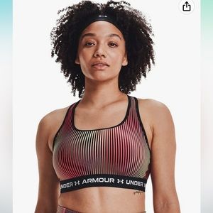 Under Armour Women's Crossback Mid Printed Bra